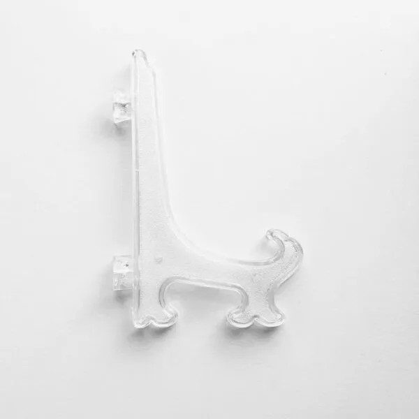 Bordenstandaard transparant 13 cm