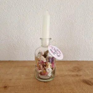 Droogbloemenfles-oma-goud