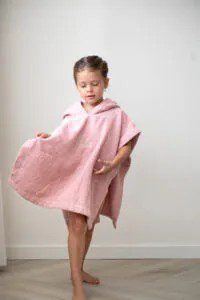 Badponcho roze - Mila-7